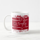Naughty List Festlich und spielerisch Weihnachten  Kaffeetasse (Links)