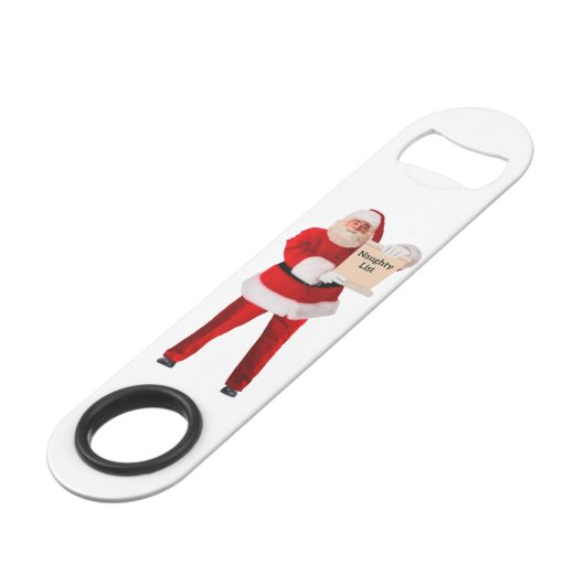 Naughty List Flaschenöffner (Vorderseite Schrägansicht)