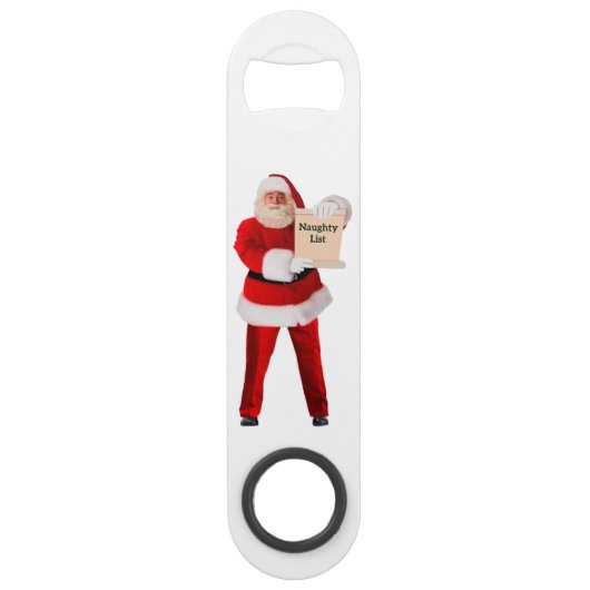 Naughty List Flaschenöffner (Rückseite)