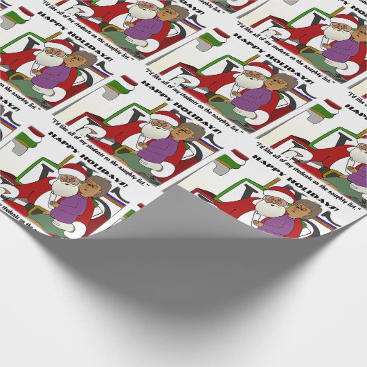 Naughty List Geschenkpapier (Ecke)