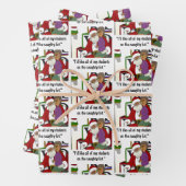 Naughty List Geschenkpapier Set (Beispiel)
