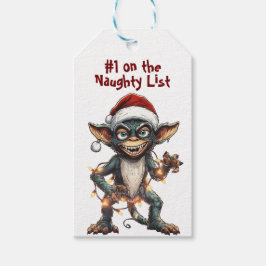 Naughty List Gremlin Geschenkanhänger