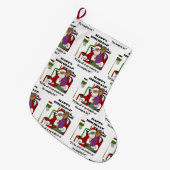 Naughty List Großer Weihnachtsstrumpf (Vorderansicht (hängend))