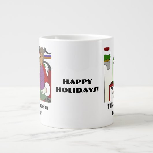 Naughty List Jumbo-Tasse (Vorderseite)