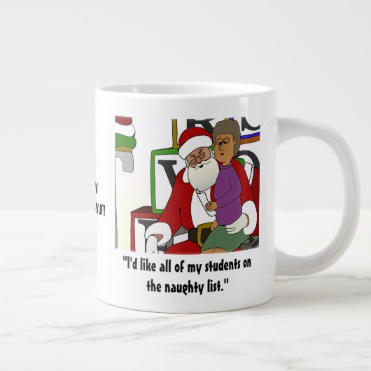 Naughty List Jumbo-Tasse (Rechts)
