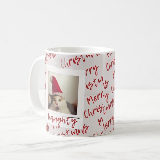 Naughty-List-Katze Kaffeetasse (Vorderseite Links)