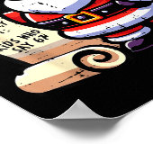 Naughty List Kids Who Say 67 Funny Meme 6 7 Christ Poster (Ecke)