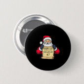 Naughty List Kids Who Say 67 Funny Meme Christmas  Button (Vorne & Hinten)
