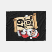 Naughty List Kids Who Say 67 Funny Meme Christmas  Fleecedecke (Vorderseite (Horizontal))
