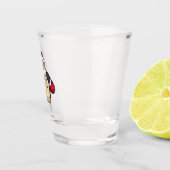 Naughty List Kids Who Say 6 7 Six Seven Christmas Schnapsglas (Rechts)