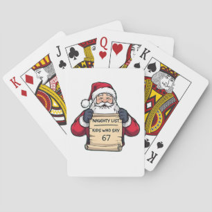 Naughty List Kinder, die 6 7 Six Seven Weihnachten Spielkarten