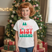Naughty List Legend - Funny Personalisiert Christm T-Shirt