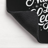 Naughty List Legend Xmas Lights Buffalo Plaid Red  Mousepad (Ecke)