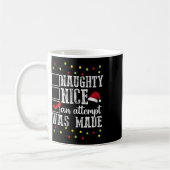 Naughty List schmutzig Santa Naughty Nice und Vers Kaffeetasse (Links)