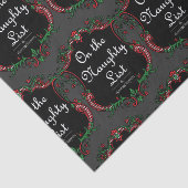 Naughty List Seidenpapier (Ausschnitt)