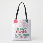 Naughty List Tasche (Vorderseite)