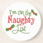 ***NAUGHTY LISTE FÜR CHRISTMAS?*** UNTERSETZER (Vorne)