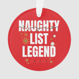 Naughty-Liste Ornament