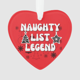 Naughty-Liste Ornament