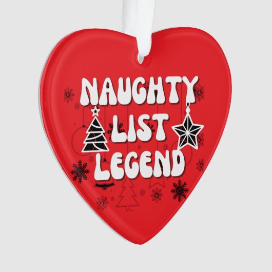 Naughty-Liste Ornament (Vorderseite)