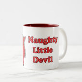 Naughty Little Devil Zweifarbige Tasse (VorderseiteRechts)