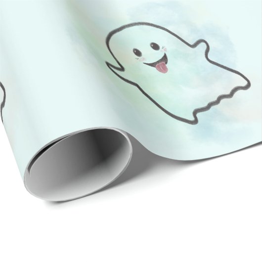 Naughty little ghost geschenkpapier (Rolleneckpunkt)