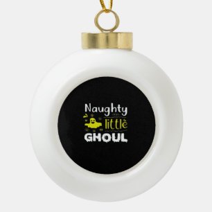 Naughty Little Ghoul Keramik Kugel-Ornament