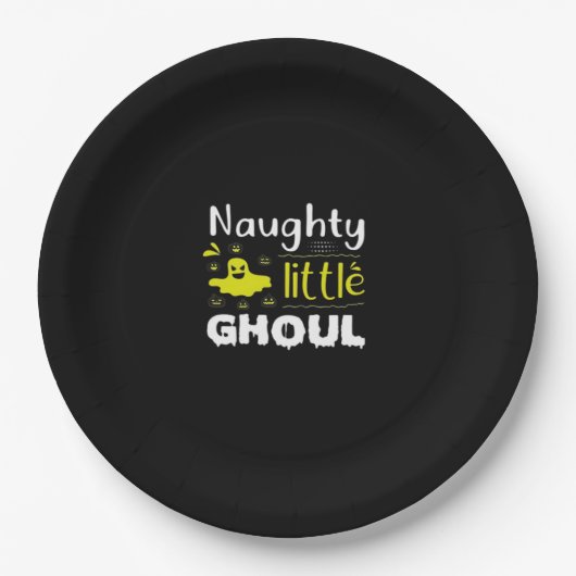 Naughty Little Ghoul Pappteller (Vorderseite)