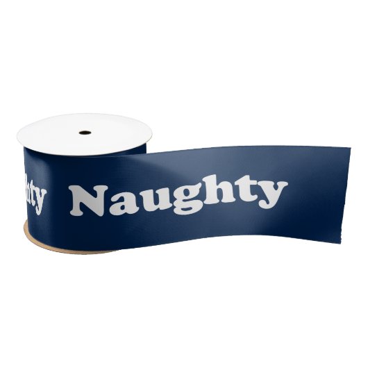 Naughty Marineblau niedlich kokett cool Satinband (Spule)