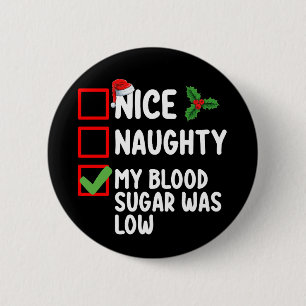 Naughty mein Blutzucker war Diabetes Chris Button