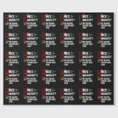 Naughty mein Blutzucker war Diabetes Chris Geschenkpapier (Flach)