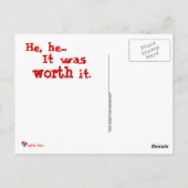 Naughty Mr. Rogers Postkarte (Rückseite)