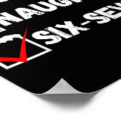 Naughty Nice 67 Christmas Checklist Fun Six Seven Poster (Ecke)