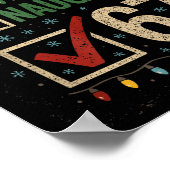 Naughty Nice 67 Christmas Humor  Poster (Ecke)