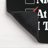 Naughty Nice At Least I Tried Christmas List Santa Mousepad (Ecke)