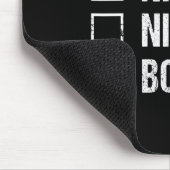 Naughty Nice Bosnian Weihnachtsmannmütze Weihnacht Mousepad (Ecke)