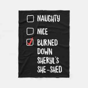 Naughty Nice brannte die Sheryls nieder, die sie s Fleecedecke