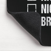 Naughty Nice Brasilien Weihnachtsmannmütze Weihnac Mousepad (Ecke)
