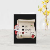 Naughty Nice Checklist I Tried My Karte (Gelbe Blume)