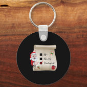 Naughty Nice Checklist I Tried My Schlüsselanhänger (Vorderseite)