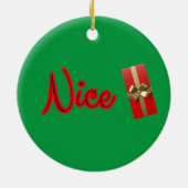 Naughty Nice Christmas Tree Ornament (Hinten)