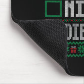 Naughty Nice Dietitian Weihnachtssaison Mousepad (Ecke)