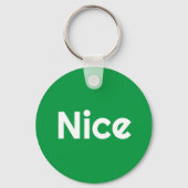Naughty Nice doppelseitig Schlüsselanhänger (Rückseite)