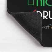 Naughty Nice Drummer Group Matching Weihnachtsgesc Mousepad (Ecke)