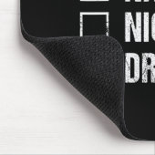 Naughty Nice Drummer Shirt Drumming Santa Hat Chri Mousepad (Ecke)