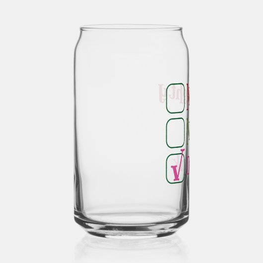 Naughty Nice Drunk Funny Holiday Christmas Dosenglas (Rechts)