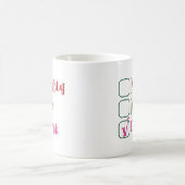 Naughty Nice Drunk Funny Holiday Christmas Mug Kaffeetasse (Mittel)