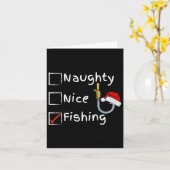 Naughty Nice Fishing Karte (Gelbe Blume)