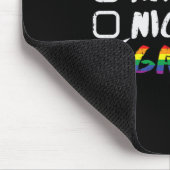 Naughty Nice Gay Rainbow Funny Gay Pride Lgbt Chri Mousepad (Ecke)