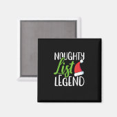 Naughty Nice Holiday List Funny Seasonal Humor Magnet (Vorderseite/Rückseite)